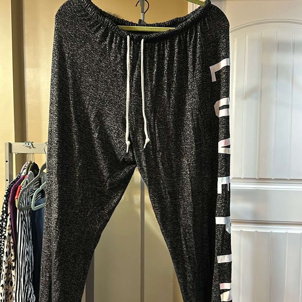 Pink sweat pants